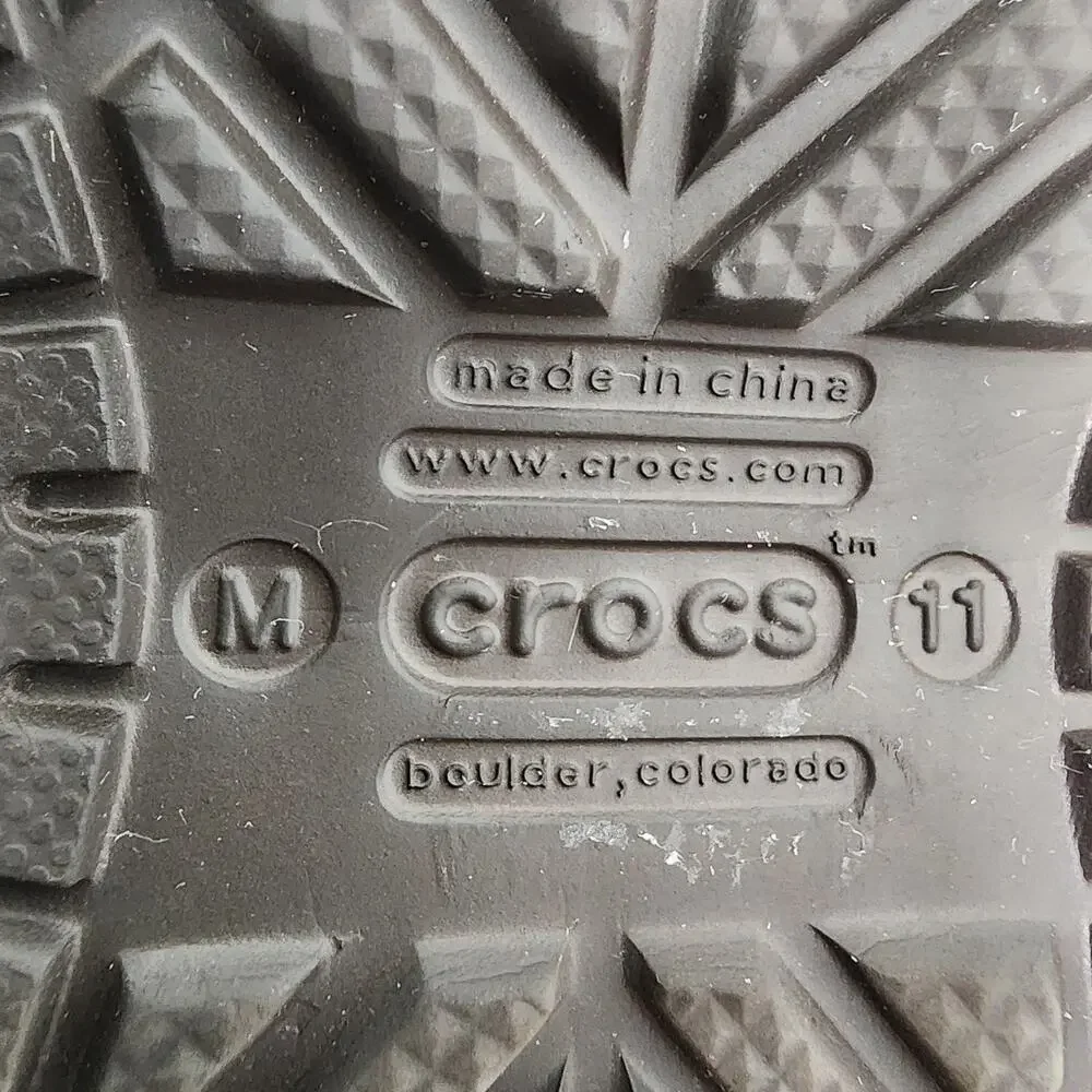 Crocs Mens Camo Leather Islander Pitcrew Sport Clogs Advantage Max 4 HD Size 11